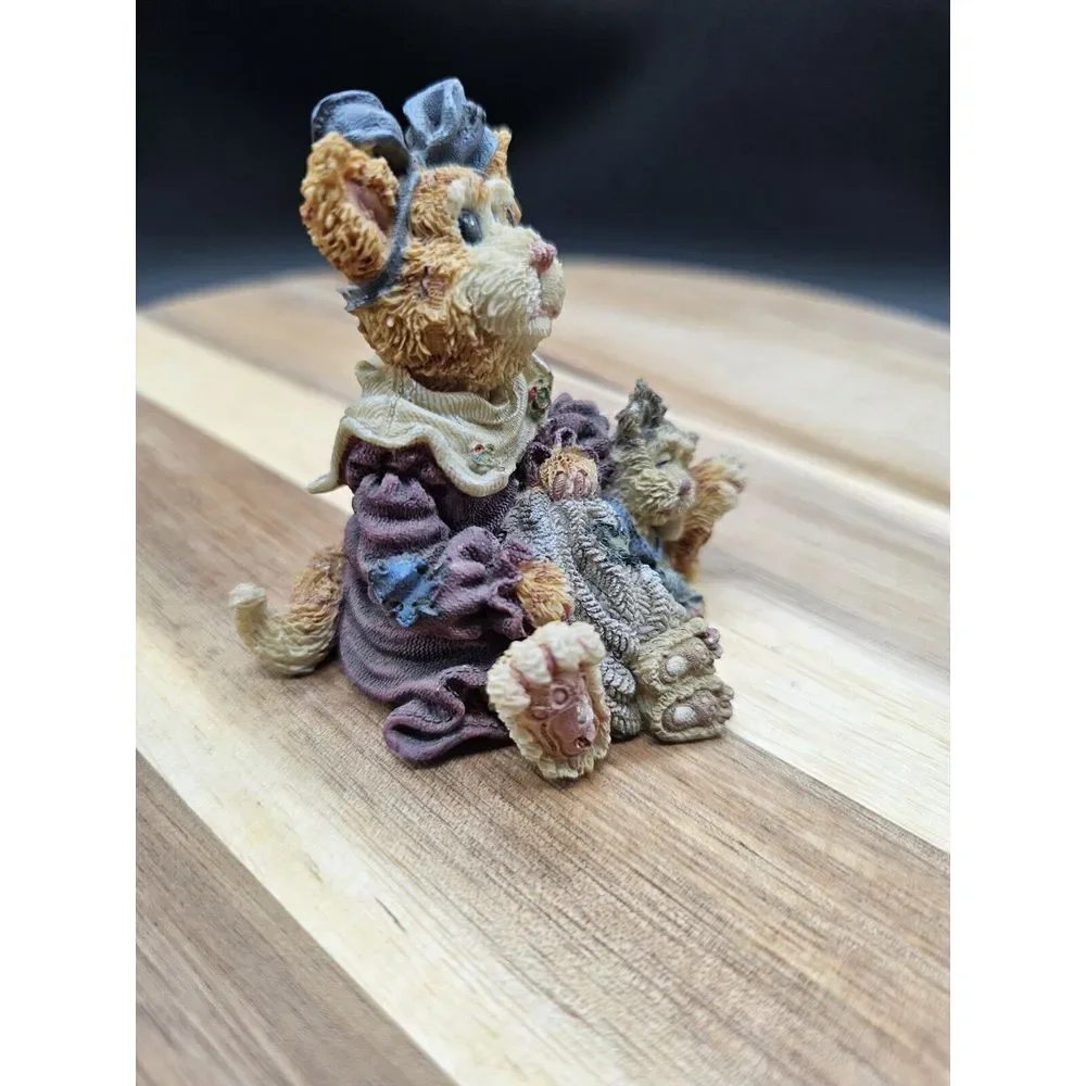 Vtg Boyds Bear Purrstone Collection Maddie Purrkins With Puddytat‎ Figurine Cat